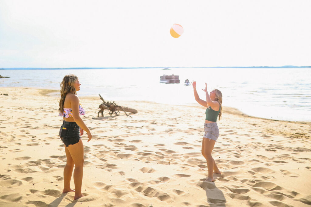 On the beach at Lake Eufaula